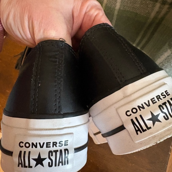 Converse All Star lift leather Low-Top platform Sneakers 8.5 - Picture 4 of 6